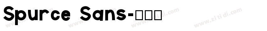 Spurce Sans字体转换